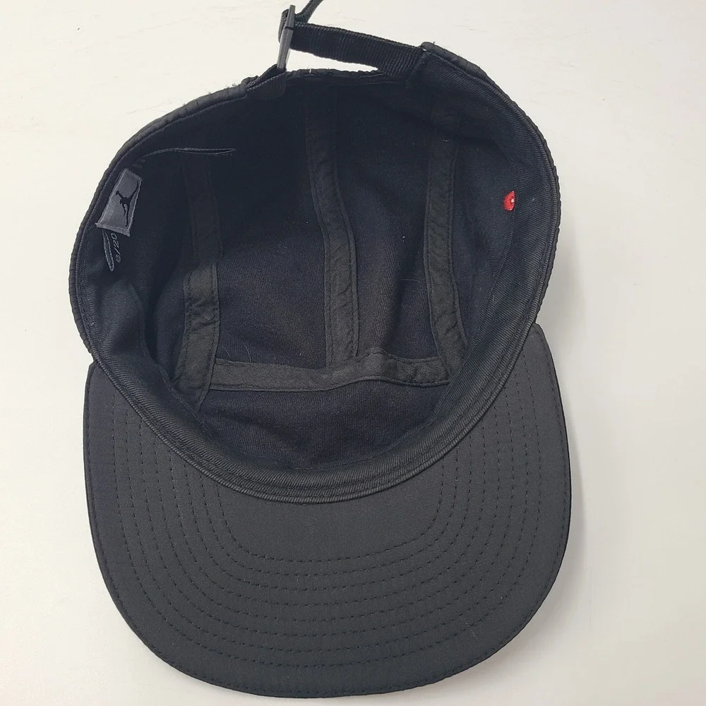 Youth Jordan Hat Strapback 5 Panel Black Red Air Jumpman Size 8-20 Basketball